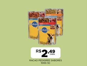 DB Supermercados Ração para cães pedigree oferta