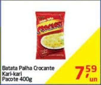 Tenda Atacado Batata Palha Crocante Kari Kari pacote 400g oferta