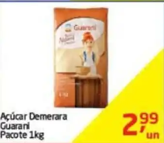 Acucar Demerara Guarani pacote 1kg
