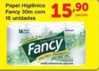 Papel Higiénico Fancy 30m com 16 unidades