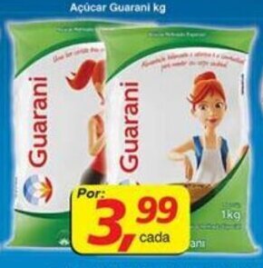 Supermercados Guanabara Acucar Guarani 1kg oferta