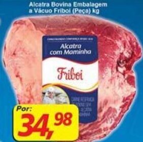 Supermercados Guanabara Alcatra Bovina Embalagem a vacuo Friboi (peca) 1kg oferta