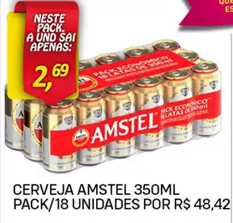 Bom Dia Cerveja Amstel 350ml oferta