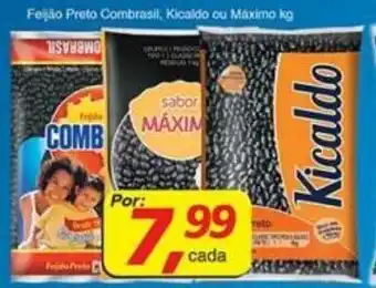 Supermercados Guanabara Feijao Preto Combrasil, Kicaldo ou Maximo 1kg oferta