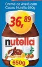 Supermercados Guanabara Creme de Avela com Cacau Nutella 650g oferta