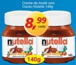 Supermercados Guanabara Creme de Avela com Cacau Nutella 140g oferta