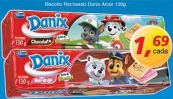 Supermercados Guanabara Biscoito Recheado Danix Arcor 130g oferta
