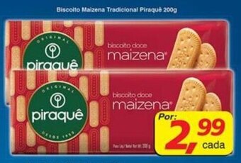 Supermercados Guanabara Biscoito Maizena Tradicional Piraque 200g oferta