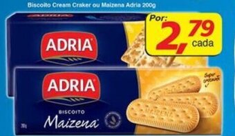 Supermercados Guanabara Biscoito Cream Cracker ou Maizena Adria 200g oferta