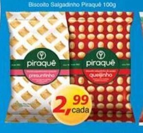 Supermercados Guanabara Biscoito Salgadinho Piraque 100g oferta