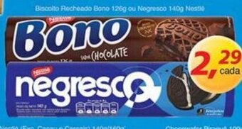 Supermercados Guanabara Biscoito recheado Bono 126g ou Negresco 140g Nestle oferta