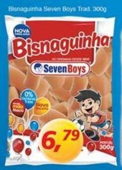 Supermercados Guanabara Bisnaguinha Seven Boys Tradicional 300g oferta