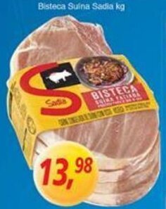 Supermercados Guanabara Bisteca Suina Sadia 1kg oferta