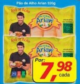 Supermercados Guanabara Pao de Alho Arian 320g oferta