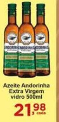 Rossi Supermercado Azeite Andorinha Extra Virgem Vidro 500ml oferta