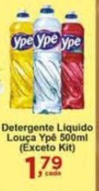 Rossi Supermercado Detergente Liquido Louca Ype 500ml oferta