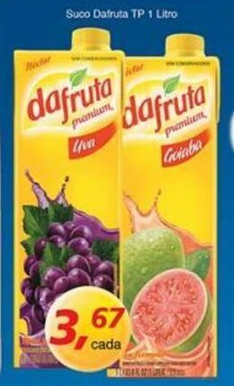 Supermercados Guanabara Suco Dafruta TP 1L oferta