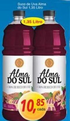 Supermercados Guanabara Suco de Uva Alma do Sul 1.35L oferta