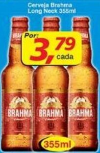 Supermercados Guanabara Cerveja Brahma Long Neck 355ml oferta