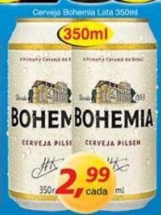 Supermercados Guanabara Cerveja Bohemia Lata 350ml oferta