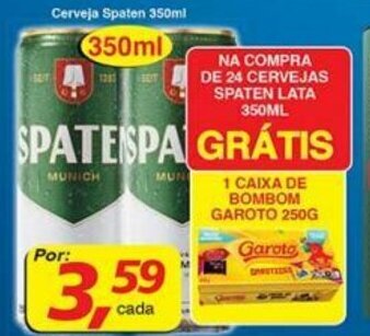 Supermercados Guanabara Cerveja Spaten 350ml oferta