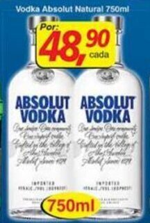 Supermercados Guanabara Vodka Absolut Natural 750ml oferta