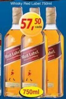 Supermercados Guanabara Whisky Red Label 750ml oferta