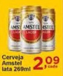 Rossi Supermercado Cerveja Amstel lata 269ml oferta