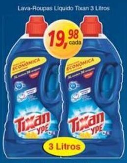 Supermercados Guanabara Lava roupas Liquido Tixan 3L oferta