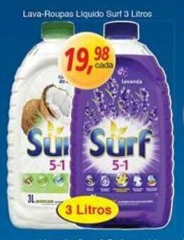 Supermercados Guanabara Lava Roupas Liquido Surf 3L oferta