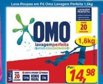 Supermercados Guanabara Lava roupas em po Omo Lavagem perfeita 1.6kg oferta