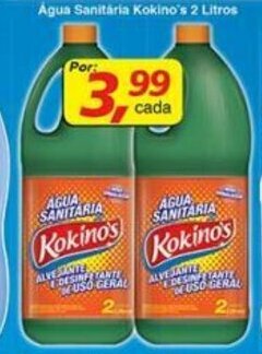 Supermercados Guanabara Agua Sanitaria Kokino's 2L oferta