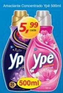 Supermercados Guanabara Amaciante Concentrado Ype 500ml oferta