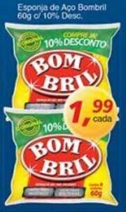 Supermercados Guanabara Esponja de Aco Bombril 60g c/10% Desc. oferta