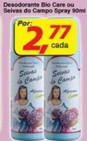 Supermercados Guanabara Desodorante Bio Care ou Seiva do Campo Spray 90ml oferta