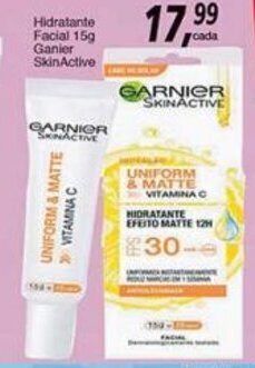 Supermercados Guanabara Hidratante Facial 15g Garnier SkinActive oferta