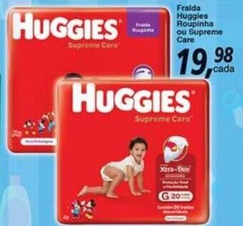 Supermercados Guanabara Fraldas Huggies Roupinha ou Supreme Care oferta