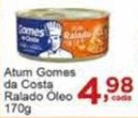 Rossi Supermercado Atum Gomes da Costa Ralado Oleo 170g oferta