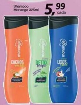 Supermercados Guanabara Shampoo Monange 325ml oferta