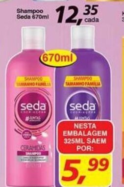 Supermercados Guanabara Shampoo Seda 325ml oferta