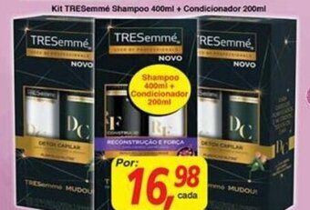 Supermercados Guanabara Kit TRESemme Shampoo 400ml + Condicionador 200ml oferta