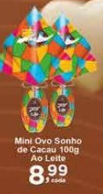 Rossi Supermercado Mini Ovo Sonho de Cacau 100g ao Leite oferta