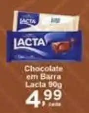 Rossi Supermercado Chocolate em Barra Lacta 90g oferta