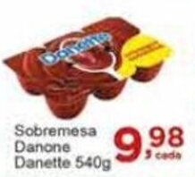 Rossi Supermercado Sobremesa Danone Danette 540g oferta