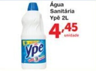 Roldão Agua Sanitaria Ype 2L oferta