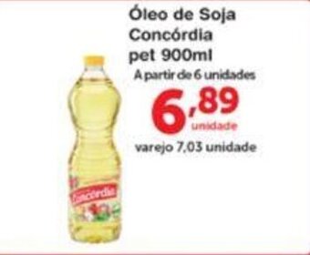 Roldão Oleo de Soja Concordia pet 900ml oferta