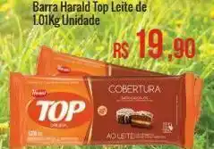 Mart Minas Cobertura de chocolate em barra harald top leite de 1.01kg oferta