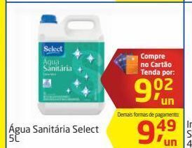 Tenda Atacado Água sanitária select 5l oferta