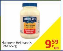 Tenda Atacado Maionese hellmann’s pote 657g oferta