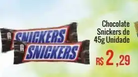 Chocolate snickers de 45g
